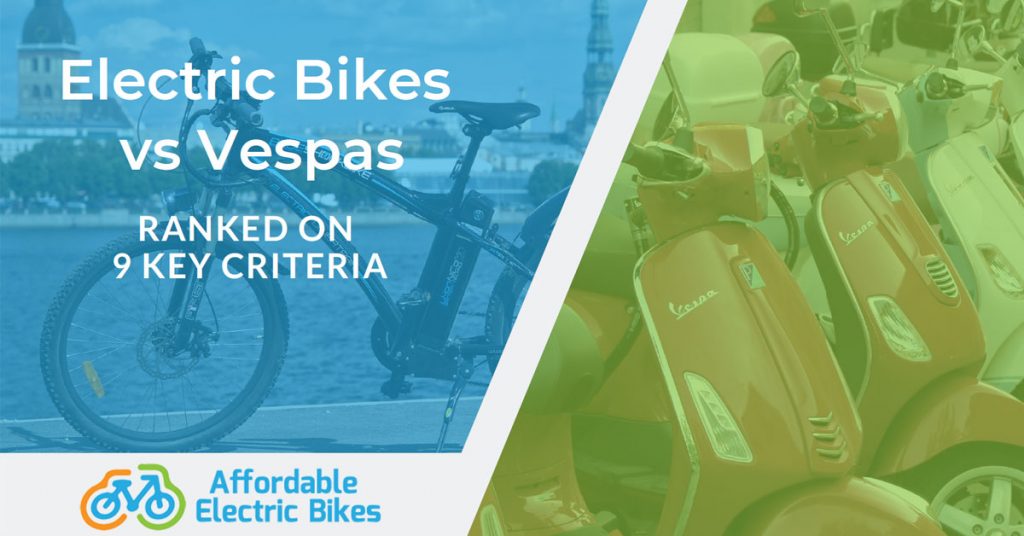 Electric Bike vs Vespa Ranked on 9 Key Criteria (7 is Life or Death...)